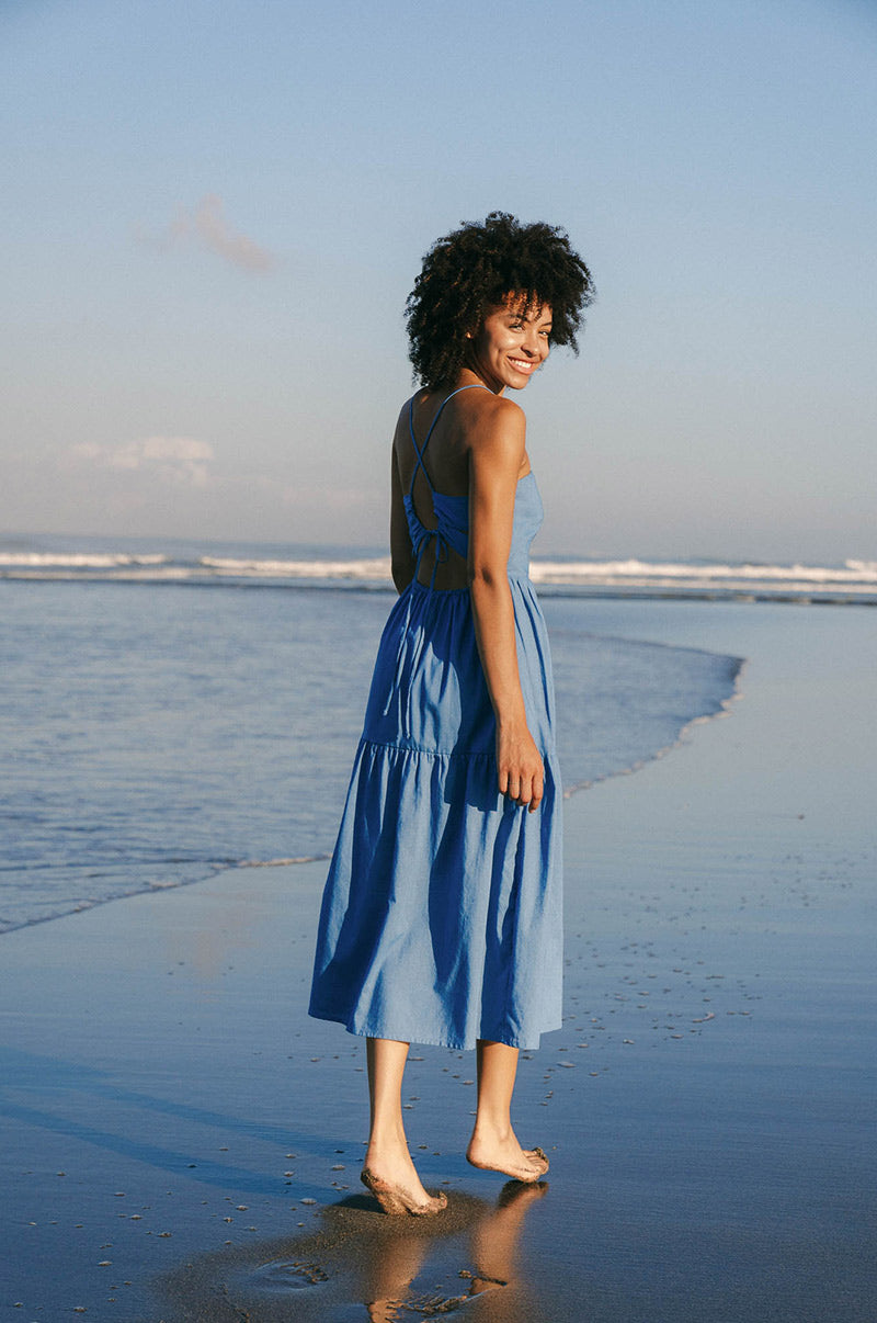 Romantic Cornflower Blue Dress - ROVE Romantic Cornflower Blue Dress - ROVE