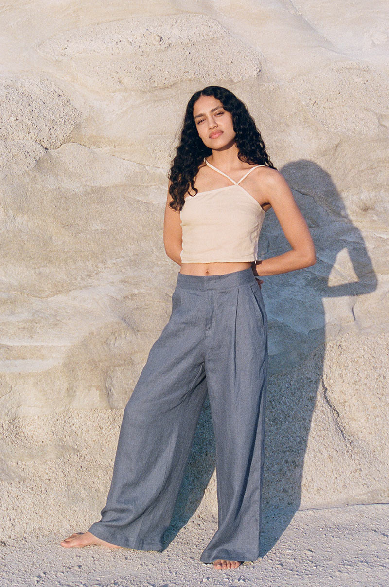 THALIA Top - Oatmeal - ROVE Designs