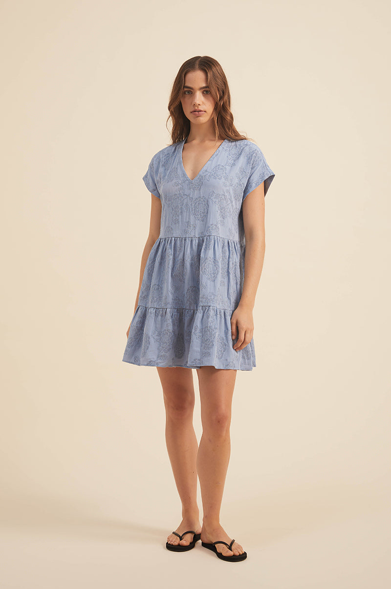 MAIA Dress - Chambray Blue - ROVE Deisgns