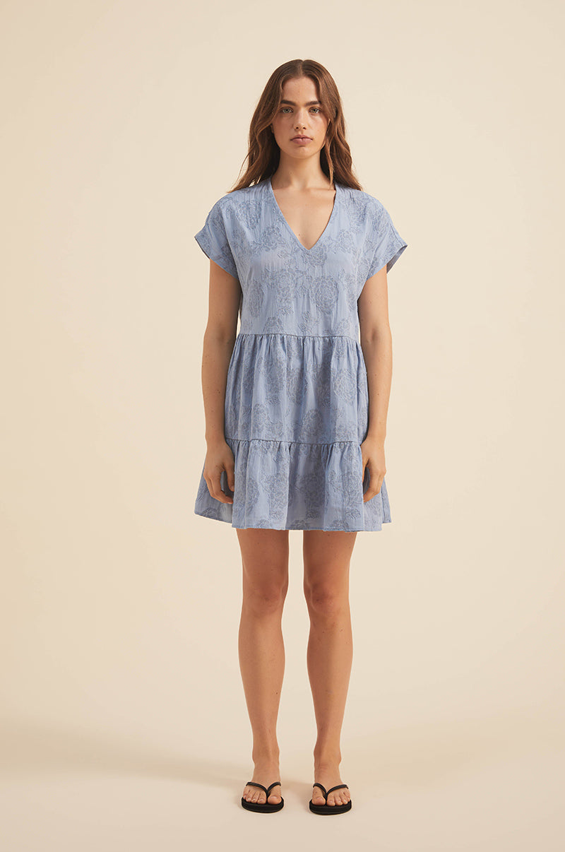 MAIA Dress - Chambray Blue - ROVE Deisgns