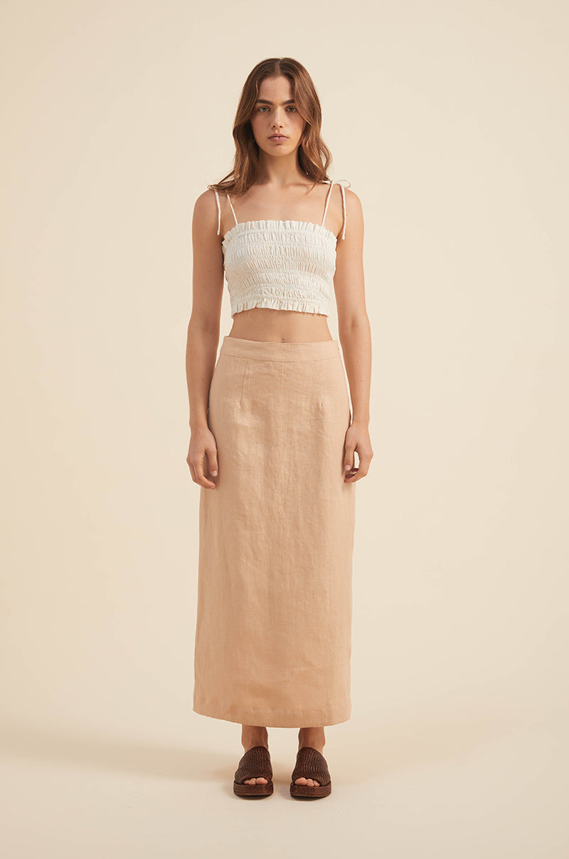 SUMMER Midi Skirt - Sand - ROVE Designs