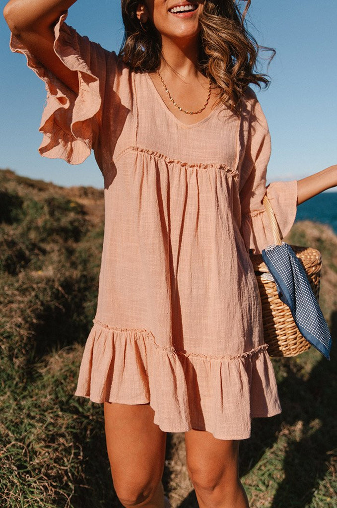 SUNRISE Dress rose cotton